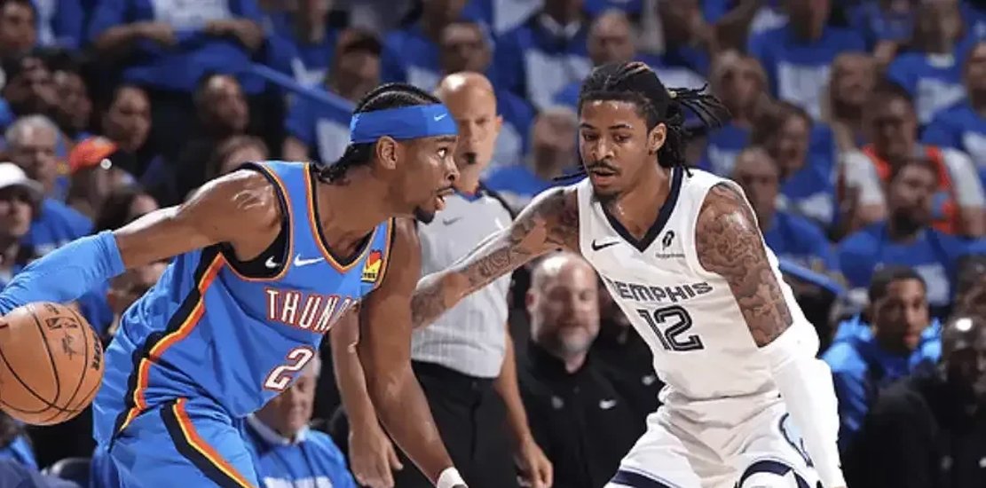 灰熊惊险胜雷霆,莫兰特表现出色再次引领球队! 灰熊惊险胜雷霆,莫兰特表现出色再次引领球队!